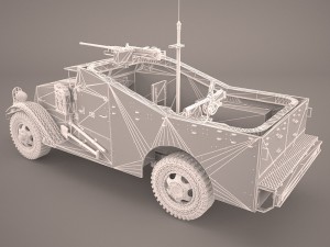 half-track m3 scout 3D Model