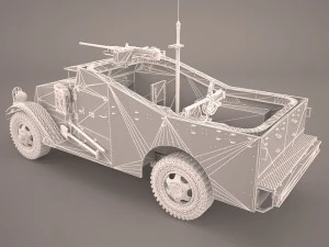 half-track m3 scout 3D Model