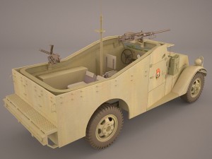 half-track m3 scout 3D Model