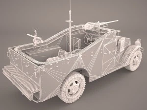 half-track m3 scout 3D Model