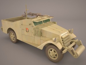 half-track m3 scout 3D Model