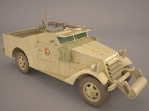 half-track m3 scout 3D Model