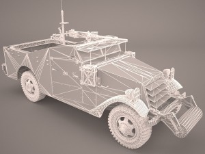 half-track m3 scout 3D Model
