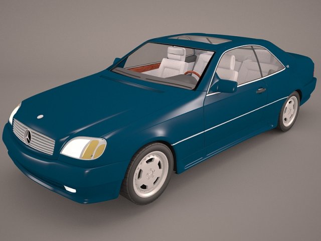 mercedes benz s600 3D Model .c4d .max .obj .3ds .fbx .stl .blend 