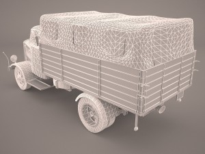 mercedes benz unimog u1300 german army isaf 3D 모델