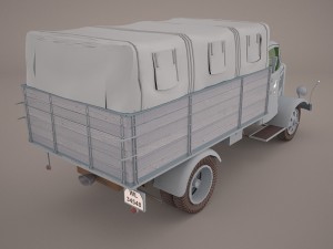 mercedes benz unimog u1300 german army isaf 3D 모델