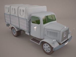 mercedes benz unimog u1300 german army isaf 3D 모델