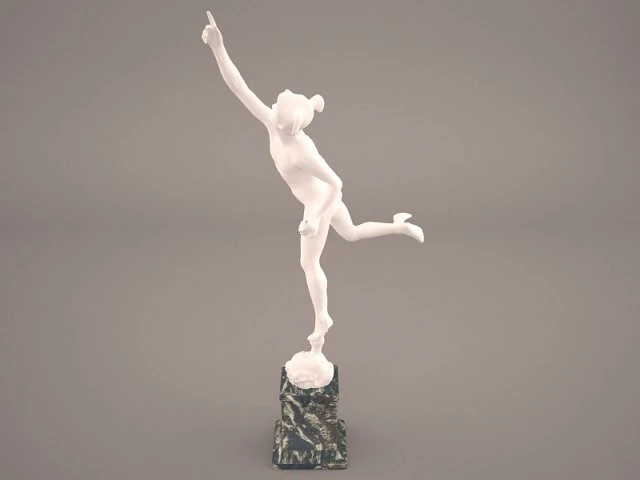 mercury statue 3D Model .c4d .max .obj .3ds .fbx .stl .blend