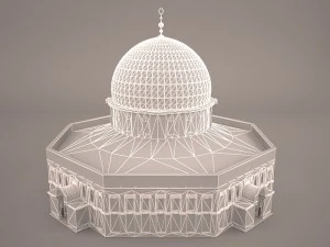 c&uacute;pula da rocha jerusal&eacute;m Modelo 3D