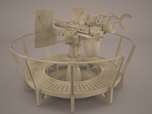 20mm oerlikon anti-aircraft Model 3D