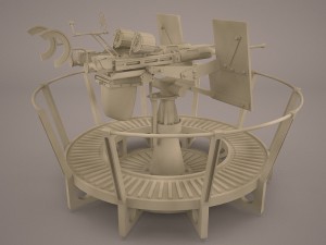 20mm oerlikon anti-aircraft Model 3D