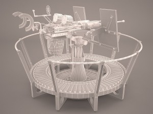 20mm oerlikon anti-aircraft Model 3D