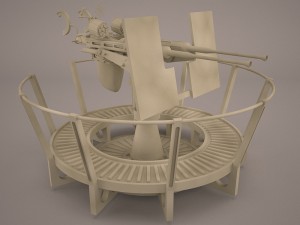 20mm oerlikon anti-aircraft Model 3D