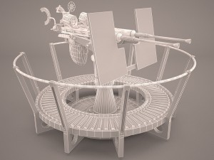 20mm oerlikon anti-aircraft Model 3D