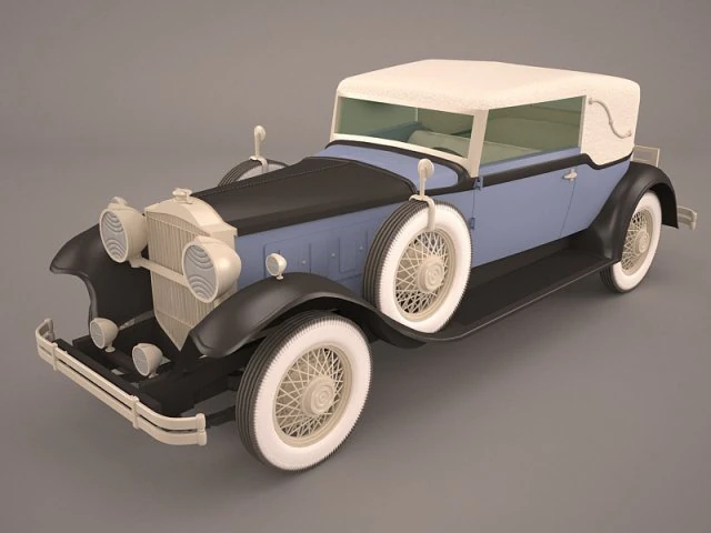 packard speedster eight 1930 3D Model .c4d .max .obj .3ds .fbx .stl .blend 