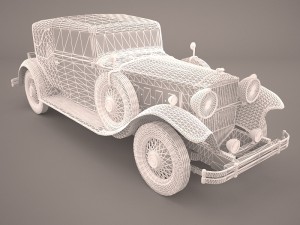 packard speedster eight 1930 Modèle 3D