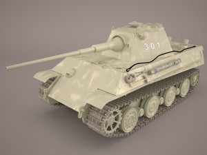 panzer v 4 301 3D 모델
