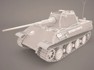 panzer v 4 301 3D Model