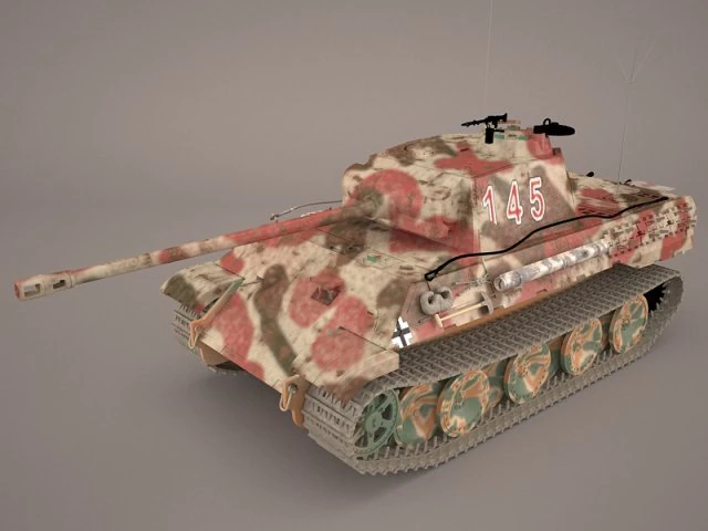 panzer v 4 301 3D Model .c4d .max .obj .3ds .fbx .stl .blend 