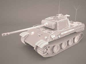 panzer v 4 301 3D मॉडल