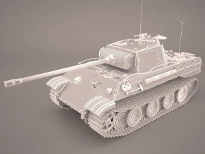 panzer v 4 301 3D Model