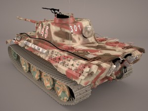 panzer v 4 301 3D मॉडल