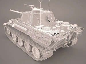 panzer v 4 301 3D Model