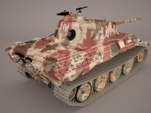 panzer v 4 301 3D मॉडल