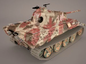 panzer v 4 301 3D Model
