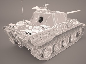 panzer v 4 301 3D मॉडल