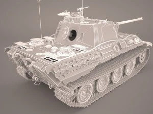 panzer v 4 301 3D Model