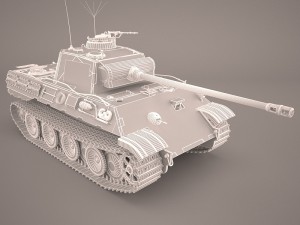 panzer v 4 301 3D मॉडल