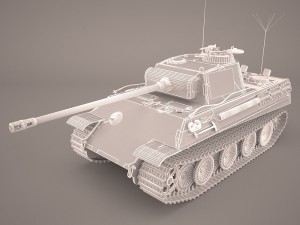 panzer v 4 301 Modèle 3D