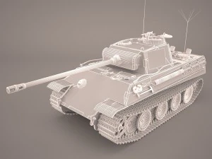 panzer v 4 301 3D Model