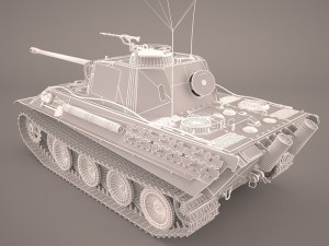 panzer v 4 301 Modèle 3D