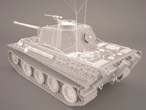 panzer v 4 301 3D Model