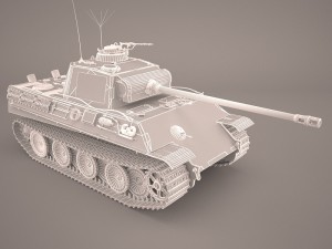panzer v 4 301 Modèle 3D