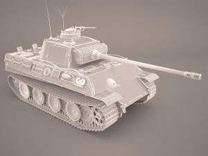 panzer v 4 301 3D Model