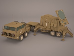 3d hemtt mim-104 patriot sam model 3D Model