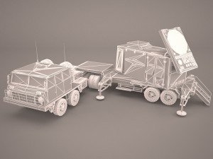 3d hemtt mim-104 patriot sam model Modelo 3D