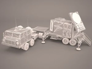 3d hemtt mim-104 patriot sam model 3D Model