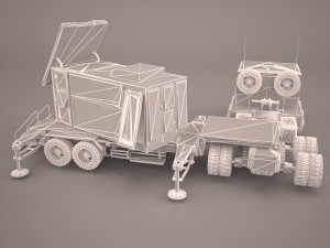 3d hemtt mim-104 patriot sam model Modelo 3D