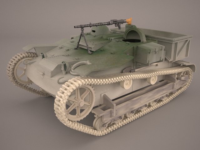 renault ue chenillette tankette Modèle 3D .c4d .max .obj .3ds .fbx .stl .blend 