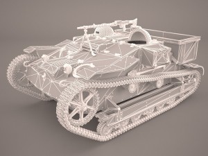 renault ue chenillette tankette Modèle 3D