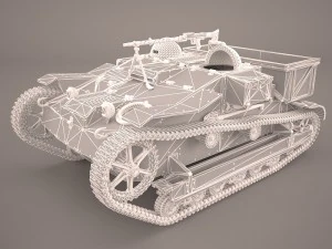 renault ue chenillette tankette 3D Model