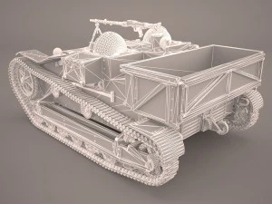 renault ue chenillette tankette 3D Model