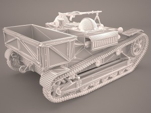 renault ue chenillette tankette Modèle 3D