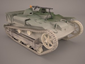 renault ue chenillette tankette Modèle 3D