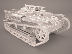 renault ue chenillette tankette Modèle 3D