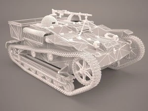 renault ue chenillette tankette 3D Model
